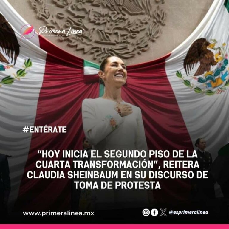 “Hoy inicia el segundo piso de la Cuarta Transformación”, reitera