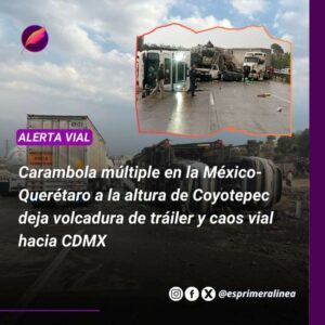 Carambola múltiple en la México-Querétaro a la altura de Coyotepec deja ...