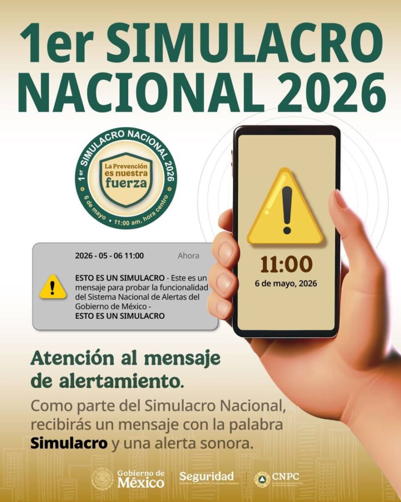 Hoy se realiza el Primer Simulacro Nacional 2026 en todo México a las ...